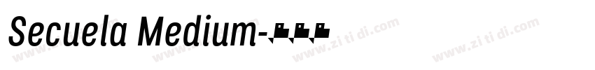 Secuela Medium字体转换